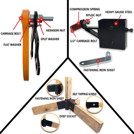 Tripod Base Stand + Mounting Kit + 12" Gong