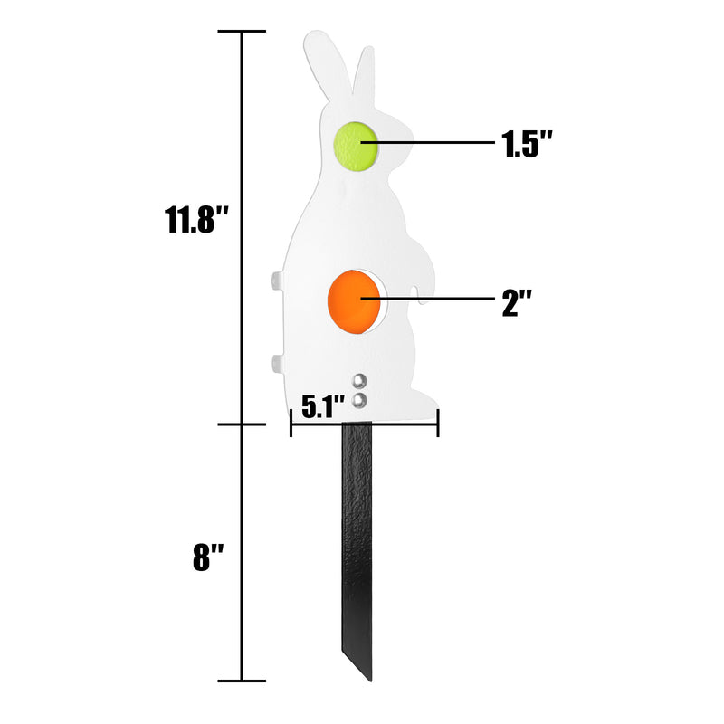 Load image into Gallery viewer, Metal Rabbit Resetting Target Neon Plates - Rated for .22/.177 Caliber
