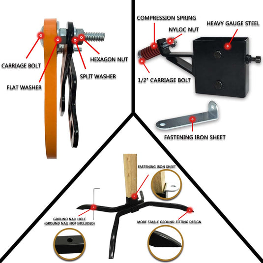 X-leg Base Stand + Mounting Kit + 6" Gong