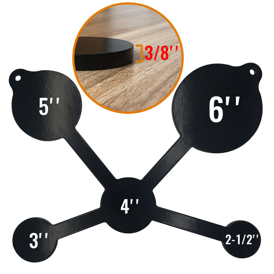 3/8" AR500 Steel Multi-Circle Target