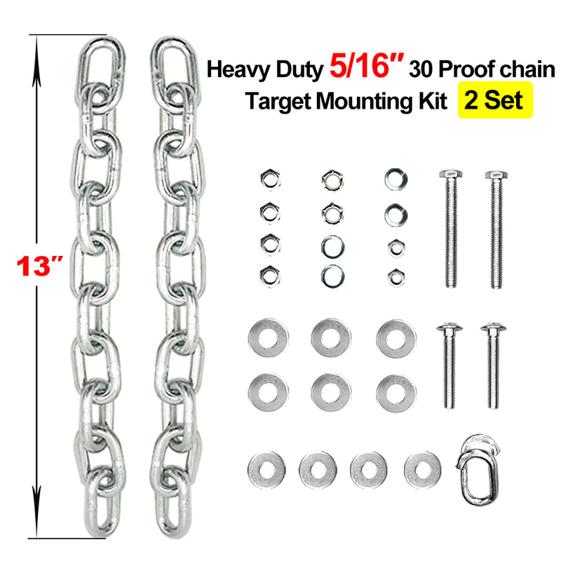 Highwild Target Mounting Kit AR500 Gong Targets Hanging Chain (2 Set)