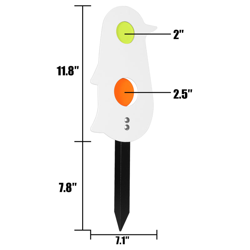 Load image into Gallery viewer, Metal Penguin Resetting Target Neon Plates - Rated for .22/.177 Caliber
