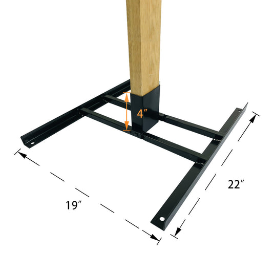 Double T-Shaped 2X4 Target Stand Base