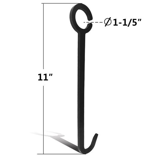 11-Inch AR500 Steel Pipe Target Hanger - 1 SET