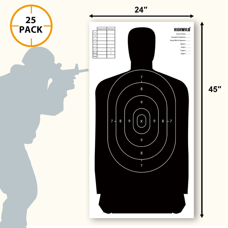 Load image into Gallery viewer, 24&quot; X 45&quot; Paper Targets - Pack of 25
