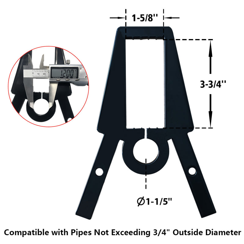 Load image into Gallery viewer, AR500 Steel Target Stand Brackets - for 2X4 &amp; Pipe
