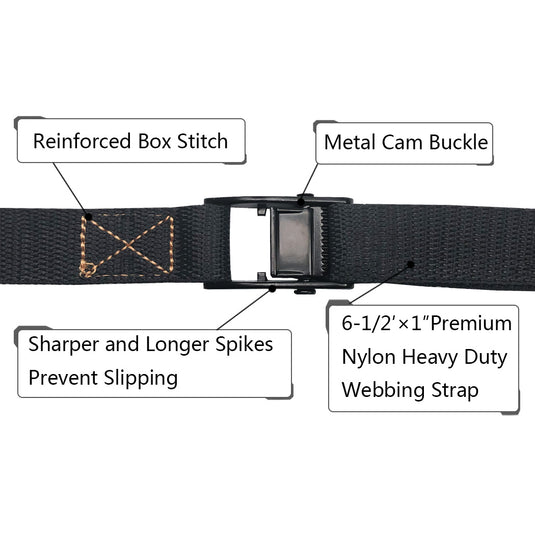 6-1/2' x 1" Cargo Lash Strap - 4 Pack