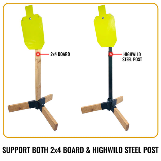 Tripod Bracket 2X4 Target Stand Base - 1 PACK