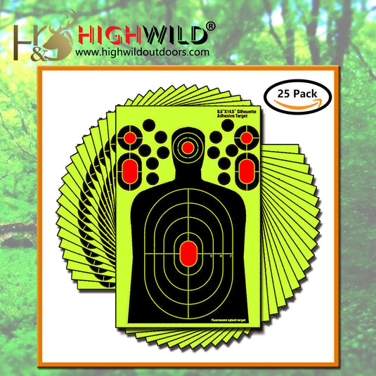 9.5" X 14.5" Splatter Target Sticker - Pack of 25