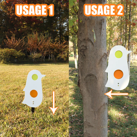 Metal Penguin Resetting Target Neon Plates - Rated for .22/.177 Caliber