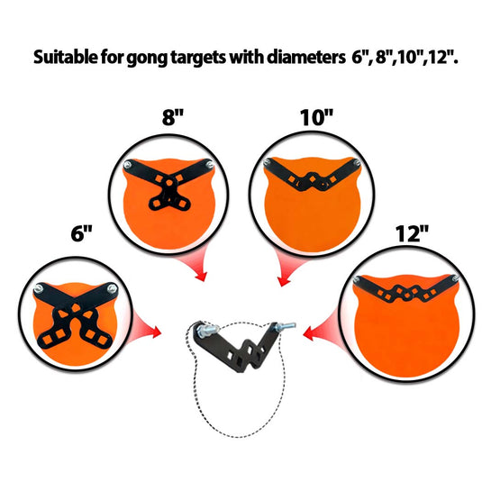 Highwild AR500 Steel Target 12 x 3/8 Gong Shooting Metal Target Highwild AR500 Steel Target 12 x 3/8 Gong Shooting Metal Target