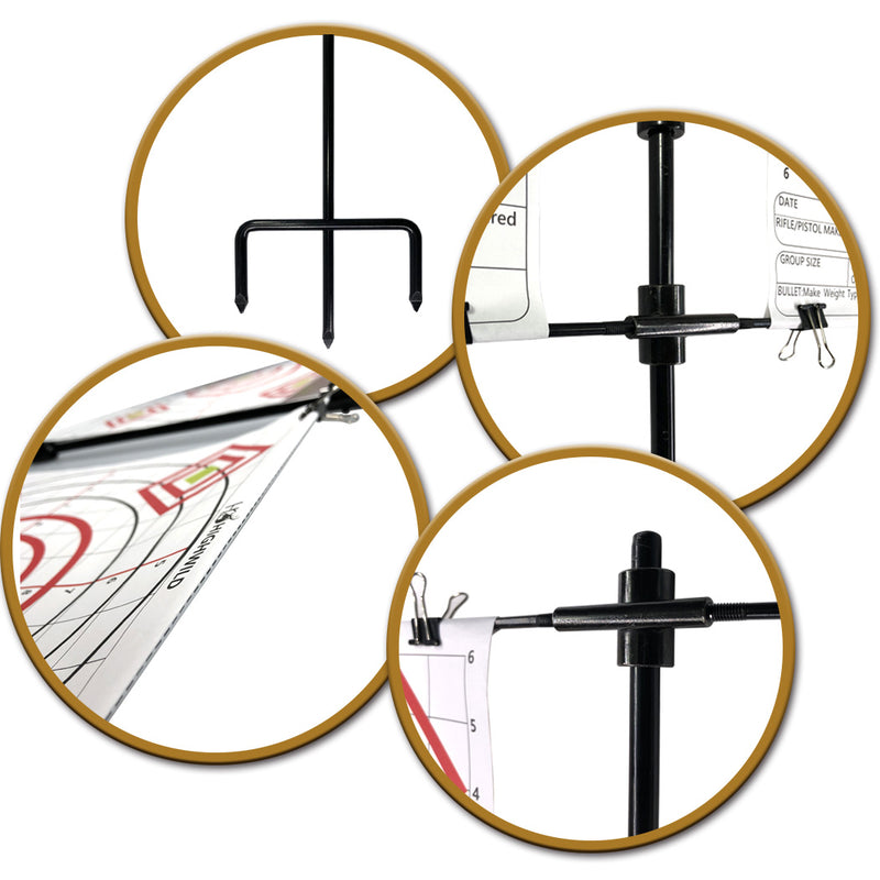 Large Paper Target Display Rack Adjustable Paper Target Stand – Highwild