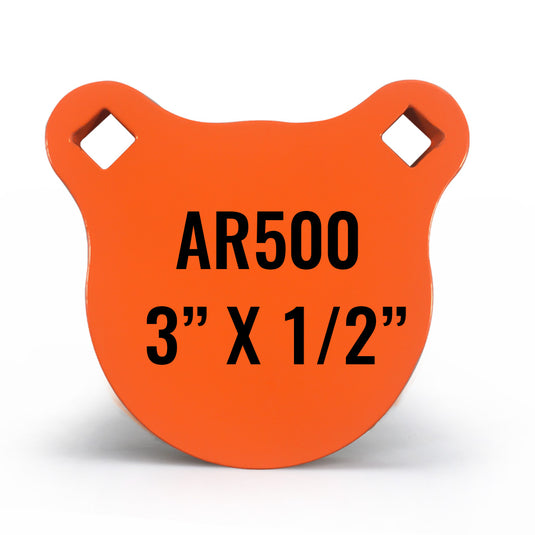 3" X 1/2" AR500 Steel Gong Shooting Target