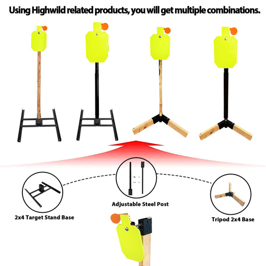 3/8" X 10" X 16" Hostage Target + 2X4 Target Mount Kit