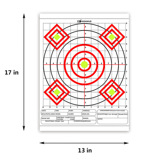 13" X 17" Paper Targets - Pack of 24