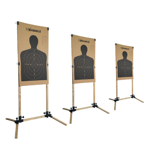 Adjustable Paper Target Stand Base - 3 PACK