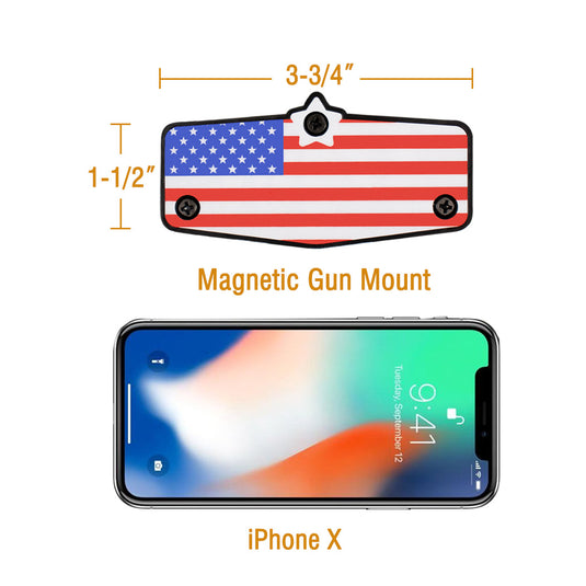 Magnetic Gun Mount - Flag Pattern
