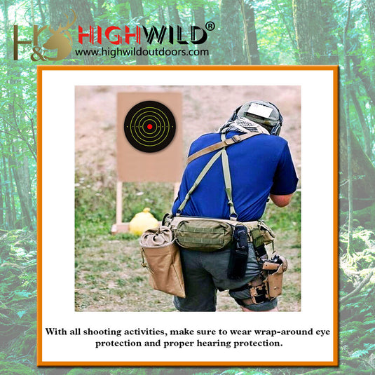 Stick Splatter Adhesive Bullseye Shooting Targets - 12x12 Inch – Highwild