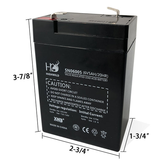 6V Rechargeable Safety Battery