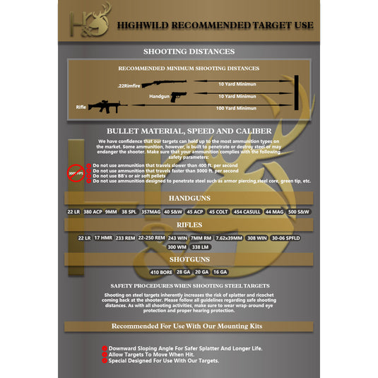 3/8" AR500 Steel Multi-Circle Target