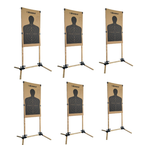 Adjustable Paper Target Stand Base - 6 PACK