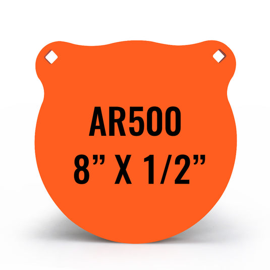 8" X 1/2" AR500 Steel Gong Shooting Target