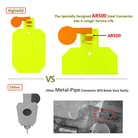 7" X 12" X 3/8" AR500 Steel Hostage Target